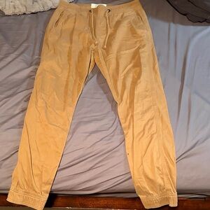 Hollister khaki joggers